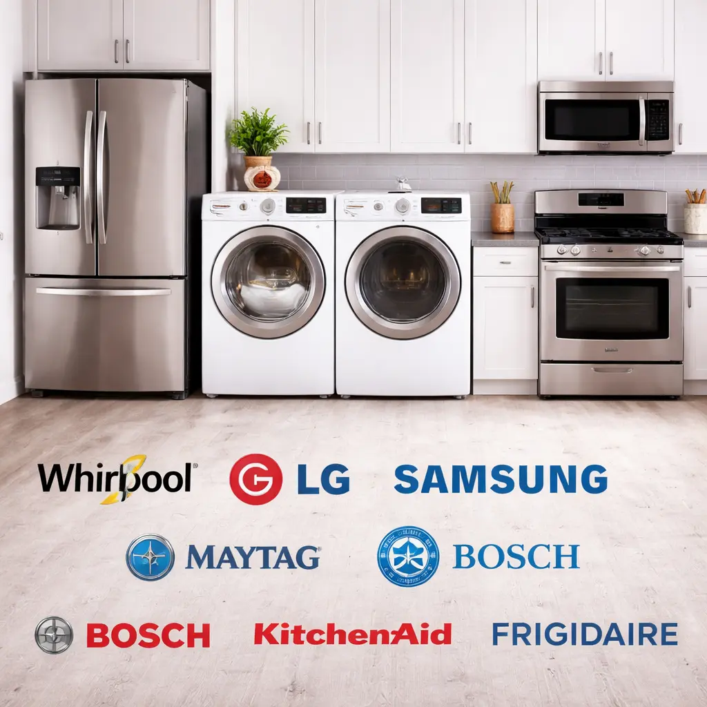 Major appliance brands repaired by Pro Appliance Repair in San Antonio