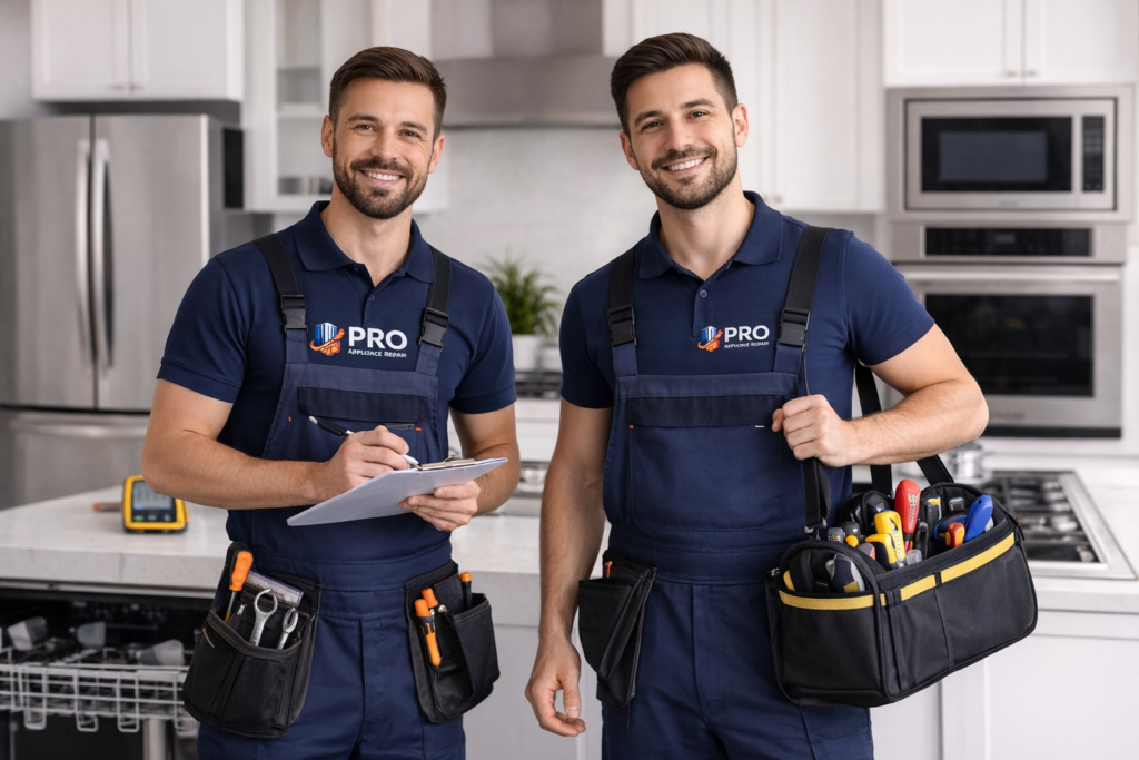 Professional appliance repair technicians from Pro Appliance Repair providing expert service in San Antonio.