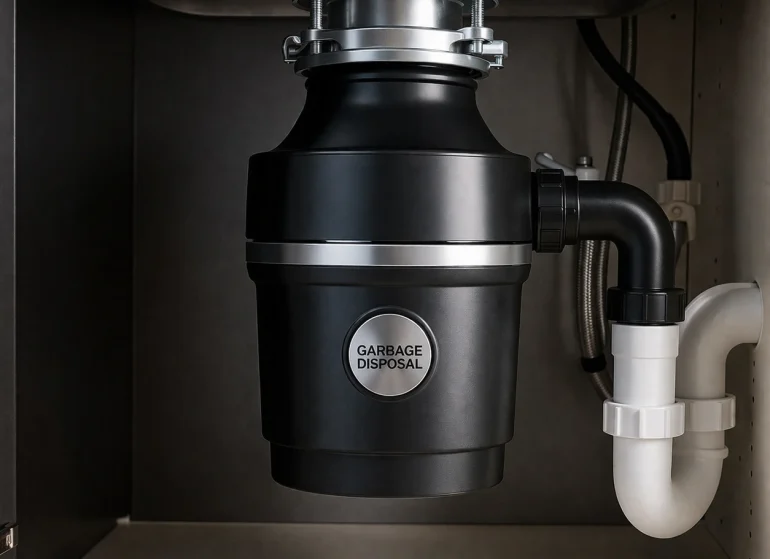 garbage disposal repair Pro Appliance Repair garbage disposal repair and installation services for a kitchen sink in San Antonio.